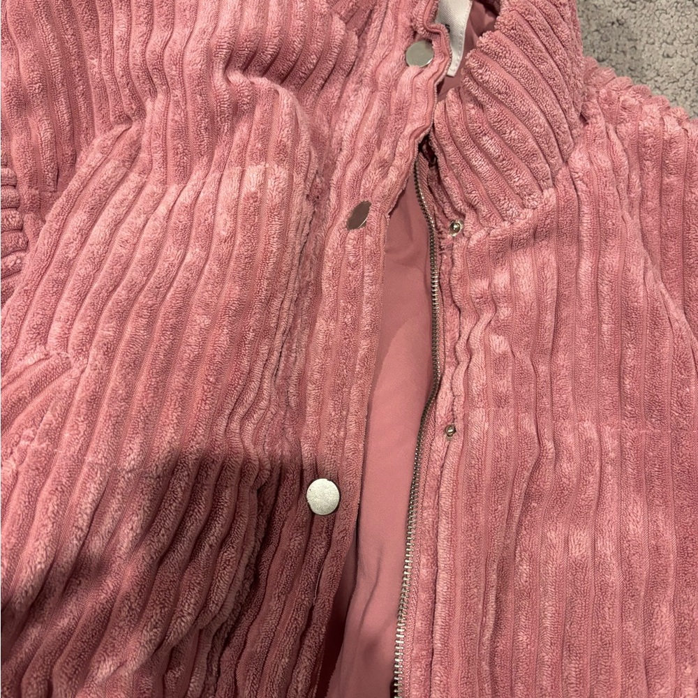 Le Lis Pink Corduroy Cropped Jacket - Picture 3 of 4